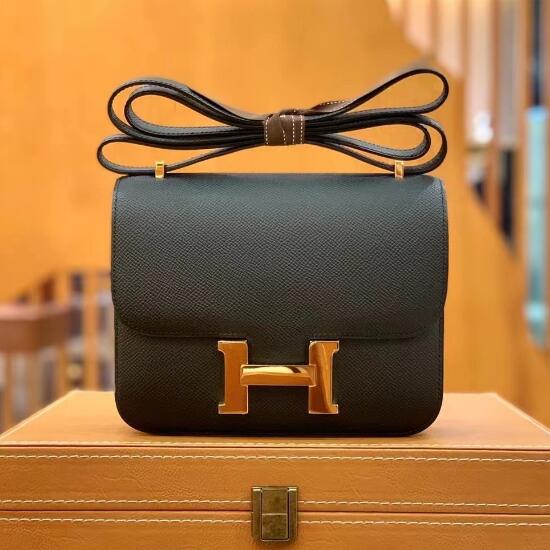 【エルメス HERMES】コンスタンス3 ミロワール ブラック/ゴールド金具 ヴォーエプソン(100%手縫い)
